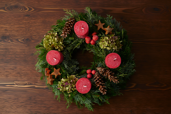 Adventskranz "Holzstern"