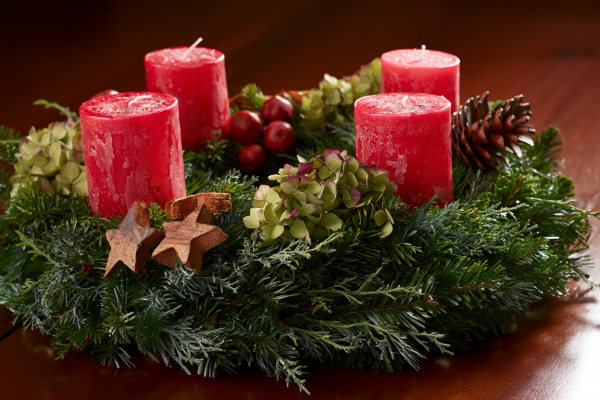 Adventskranz "Holzstern"